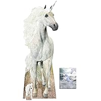 Fan Pack - Unicorn Lifesize and Mini Cardboard Cutout/Standup - Includes 8x10 Star Photo
