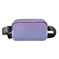 Purple Gradient Fanny Packs for Women Men Everywhere Belt Bag Fanny Pack Crossbody Bags for Women Fashion Waist Packs with Adjustable Strap Waist Bag for Travel Shopping Hiking Cycling Workout
