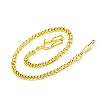 BOSHIYA Clip Pocket Watch Chain for Men Vintage Metal Alloy Albert Vest Chain 14.9 Inch Pocket Watch Chains Link