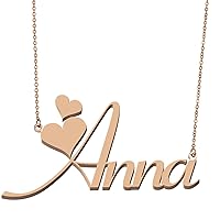 Name Necklace Personalized Custom Any Name Handwriting Nameplate Jewelry Gift for Womens Girls