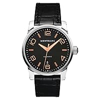 MONTBLANC Mens Timewalker Black Leather Analog Automatic Watch 101551