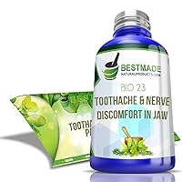 BestMade Natural Products Toothache & Nerve Pain In Jaw Bio23, 300 Pellets, For Relief Of Trigeminal Neuralagia & Associated Muscle Spasms, Painful Cavities, Tooth Sensitivity & Pain After Dental Work