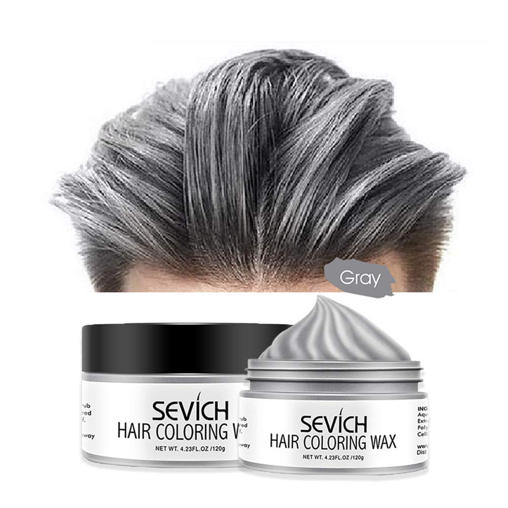 Mua Color Hair Wax - Sevich Hair Style Dye Mud, Instantly Natural Hair Color,  Natural Ingredients Washable, Temporary 120g/ Grey trên Amazon Mỹ  chính hãng 2023 | Fado