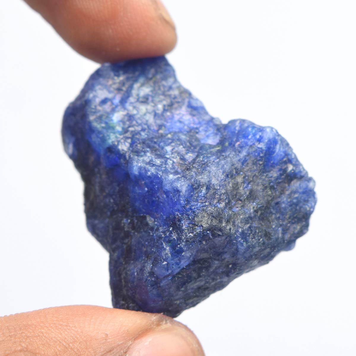 gemhub Blue Sapphire Healing Crystal - 96.00 Ct Natural Raw Blue Sapphire - Unheated Blue Sapphire Gemstone