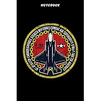 Notebook F-35 Lightning ĪĪ Jēt Fightēr Militārÿ Āircrāft Distrēssēd Mēmē: Gifts for Boyfriend:6x9 inch, over 100 pages / Lined Journal,To Do,Management,Gym,Business,Menu,Planning