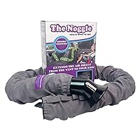 The Noggle - Making The Backseat Cool Again - Quick & Easy to Use Car Travel Accessories for a Comfy Ride Summer or Winter-Air Vent Extender Hose Directs Cool or Warm Air to Your Kids- 6ft, Storm Grey