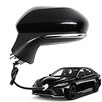 for Toyota Camry Side Mirror Assembly Driver Side 2018 2019 2020 2021 2022 2023 2024 | Power | Heated | Turn Signal | Blind Spot Monitoring (POWER+LAMP+HEAT+BSM, Driver Side(LH))