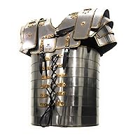 Roman Armor Lorica SEGMENTATA - Brass by NauticalMart Steel Body Armor with Brass Accents Legionary Soldier Costume for Historical Reenactment