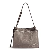Oichy Tote Bag for Women Designer Ladies Handbags Soft Leather Shoulder Bag Travel Satchel Crossbody Bag
