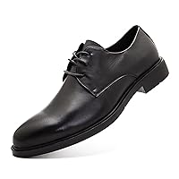 Men's Suede Oxford Wingtips Lace Up Burnished Toe Shoe Anti Skid Formal