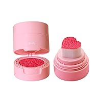 6 Color Love Air Cushion Seal Powder Blusher Velvet Water Rouge Eye Shadow Facial Liquid Powder Blusher Body Concealer for Women (A, One Size)