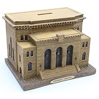 Majestic Giftware Ceramic Tzedakah Charity Box - Cave of The Patriarchs (RM-TZ35) | Pushka/Donation Collection Box for Jewish Establishments | Judaica Tzedakah Box Gift for Bat Mitzvah & Wedding