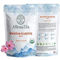 Waistline Sculpting: Organic 28-Day-Detox | High-Energy EGCG Green Tea | Reduces Bloating | Boosts Energy | Laxative-Free | Support Weight Management | Refreshing Hibiscus Flavor.