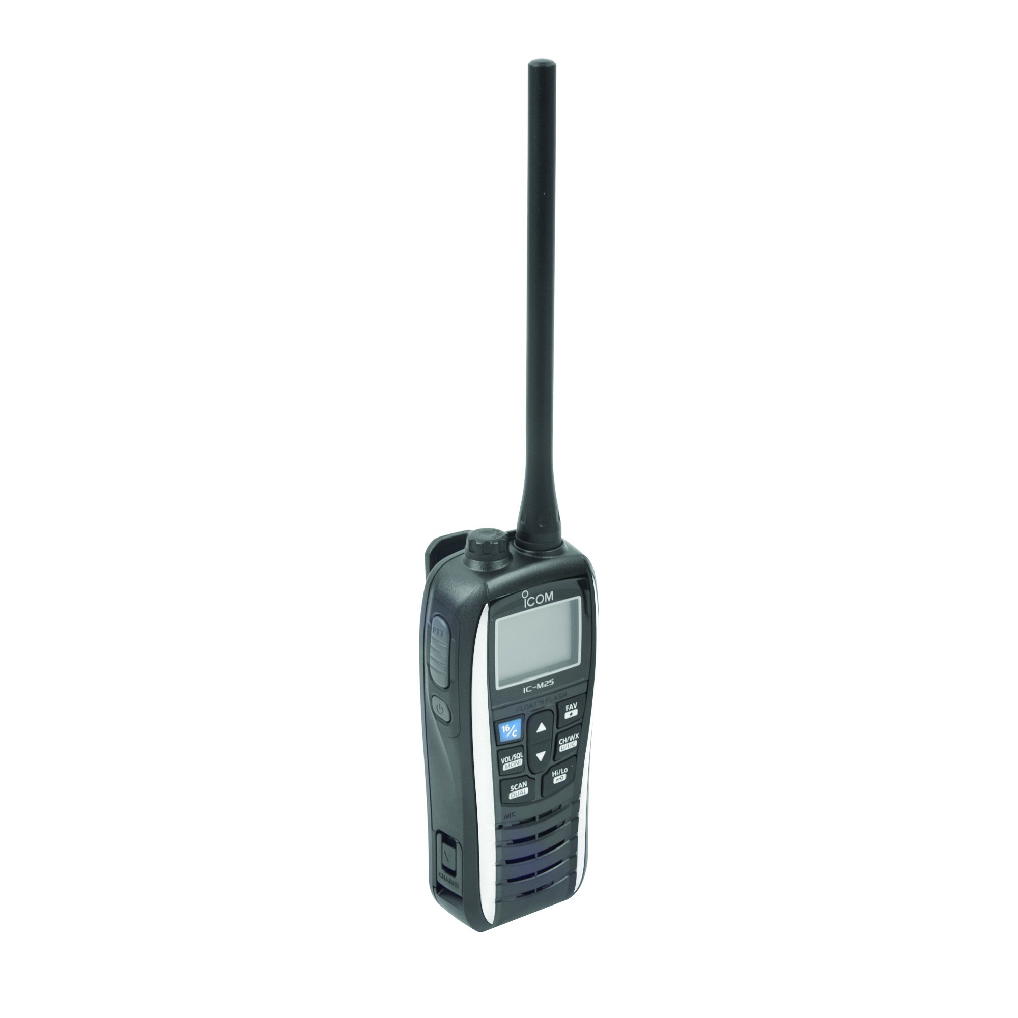 Icom M25 White Handheld VHF Radio, White, 1 watt