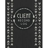 Client Record Log: Alphabetical Client Information Organizer Book With Index & Numbered Pages | Customer Profile Data Tracker For Stylists, Barbers & Small Business Owners | 174 Entries
