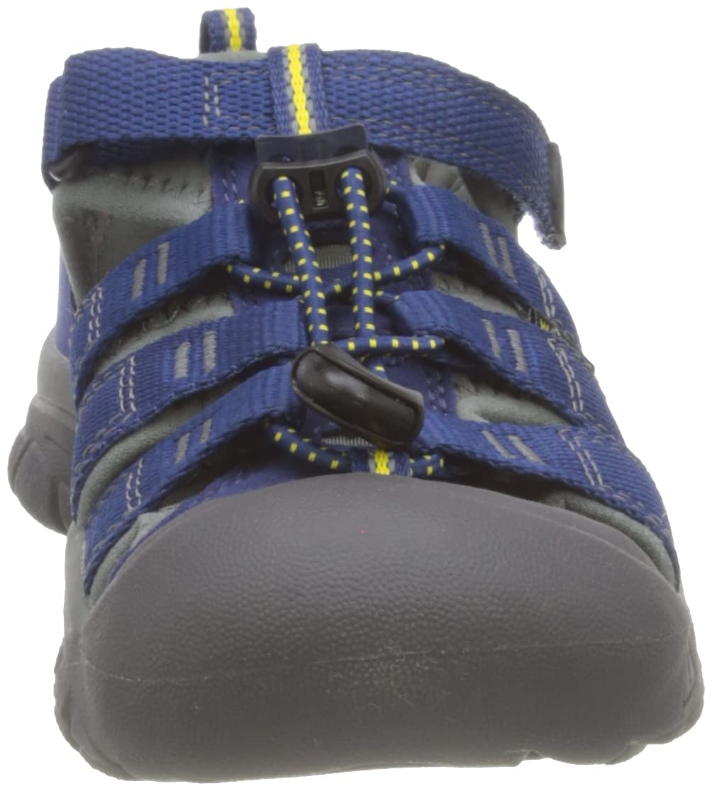 KEEN Unisex-Child Newport H2 Closed Toe Water Sandals, Blue Depths/Gargoyle, 4 Big Kid US
