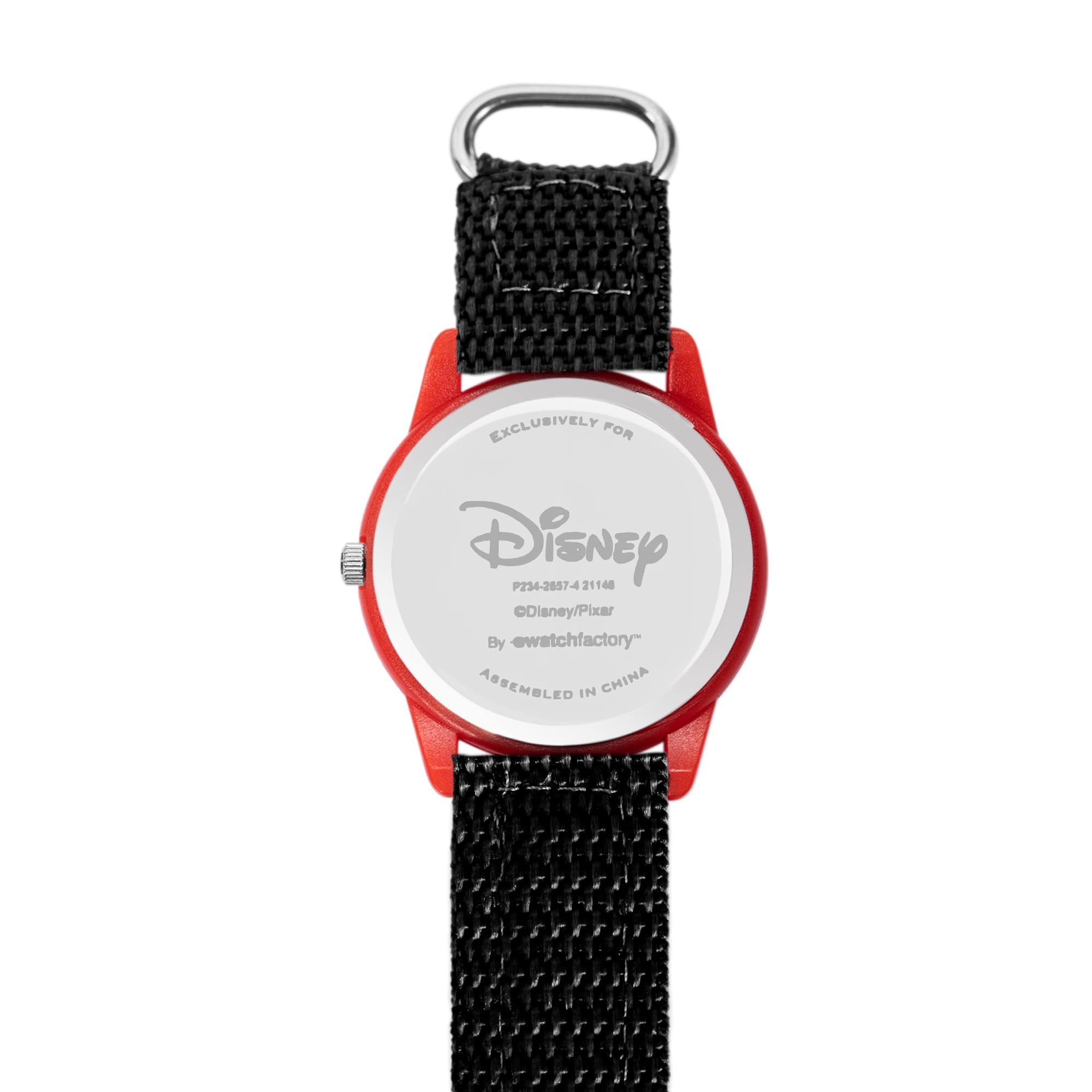 Disney Pixar Cars 3 Kids' Plastic Time Teacher Analog Quartz Nylon Strap Watch