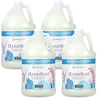 Ginger Lily Farms Botanicals All-Purpose Liquid Hand Soap Refill, Island Tranquility, 100% Vegan & Cruelty-Free, Green Tea Lemongrass Scent, 1 Gallon (Pack of 4)