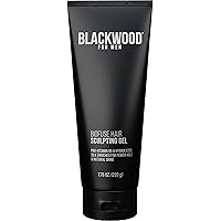 Blackwood For Men BioFuse Hair Sculpting Gel - Men's Vegan & Natural Hair Styling Product for All Hair Types - Long Lasting Hold - Sulfate Free, Paraben Free, & Cruelty Free (7.76 Oz)