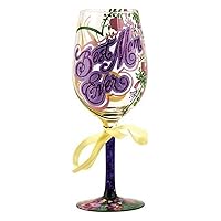 Designs by Lolita “Best Mom Ever” Hand-painted Artisan Wine Glass, 15 oz.