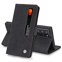 Personalized Magnetic Flip Wallet Phone Case with Card Slot and Stand Bumper for iPhone 14 11 12 13 Pro Max Mini XS X XR 7 8 Plus SE Soft Protective Cover(Black,iPhone 13)