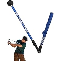 Golf Swing Trainer aid - Golf Training aid to Improve Hinge, Forearm Rotation, Shoulder turna and Grip.Portable Collapsible Swing Trainer Equipped with Golf Grip Traine