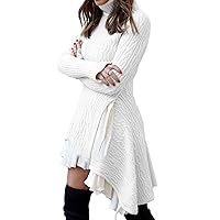 Sexy Woman Dresses Dress Cotton Long Sleeve Daily Ladies Suede Look Dress