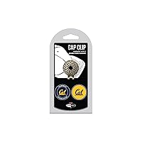 NCAA Golf Cap Clip with 2 Removable Double-Sided Enamel Magnetic Ball Markers, Attaches Easily to Hats