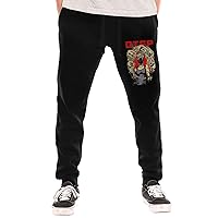 Otep Boy's Fashion Baggy Sweatpants Lightweight Workout Casual Athletic Pants Open Bottom Joggers