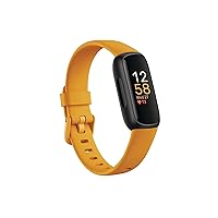 Inspire 3 Health &-Fitness-Tracker with Stress Management, Workout Intensity, Sleep Tracking, 24/7 Heart Rate and more, Morning Glow/Black, One Size (S & L Bands Included)