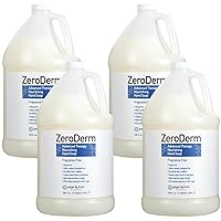Ginger Lily Farms Botanicals ZeroDerm Advanced Therapy Nourishing Liquid Hand Soap Refill, 100% Vegan & Cruelty Free, Fragrance Free, 1 Gallon (Pack of 4)