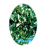 11.80 ct VS1 Oval-Cut Loose Moissanite Use 4 Pendant/Ring Blueish Green Color