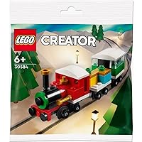 LEGO Creator 6379821 Winter Holiday Train 73 Piece Easy to Build Figurine with Locomotive, Flatbed Wagon, and Carriage for Ages 6 and Up, Multicolor