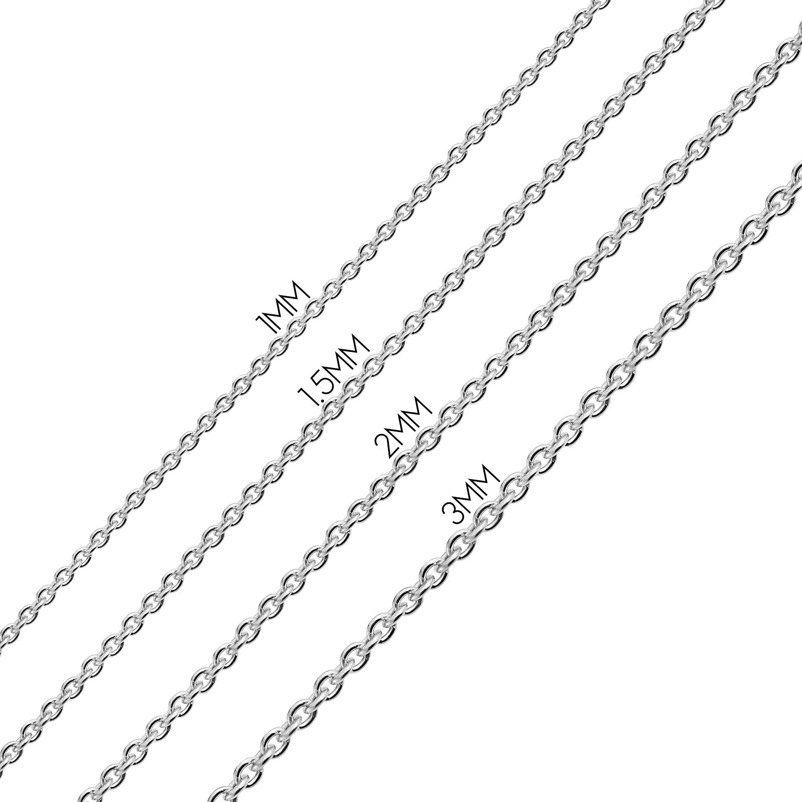 Bling Jewelry Thin 1.5MM Singapore Twist Rope Chain Necklace For Women Rose Gold Plated .925 Sterling Silver Made Italy 14 16 18 20 24 Inch