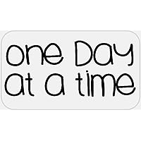 One Day at A Time - 100 Stickers Pack 2.25 x 1.25 inches