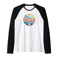 Hiroshi Shirt Vintage Sunset Hiroshi Groovy Tie Dye Raglan Baseball Tee