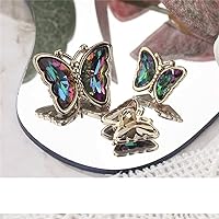 10 Pcs Pretty Crystal Buttons Butterfly Design Handmade Sewing Buttons Women Shirt Knitwear Dress Decorative Buttons (Color : Color, Size : 16.5mm-10pcs)