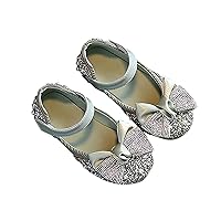 Party Shoes for Kids Girls Dress Sandals Baby Casual Slippers Baby Wedding Birthday Anti-slip Sticky Shoelace Shoes Slippers