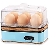 egg boiler Electric Egg Boiler for 6 Eggs Capacity, Indication Light, for Perfect Soft and Hard Eggs, Water Measuring Cup and Egg Piercer, Stainless Steel, PP, PC,360W (Color : Parent)