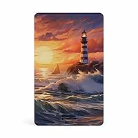 Sunset Lighthouse Seaside Scene USB Flash Drive Personalized Credit Bank Card Memory Stick Storage Drive 64G