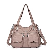 FANDARE Large Hobo Bags Women's Crossbody Shoulder Bag Vintage Satchel Purse Waterproof PU Leather for Shopping Business Travel Office Campus