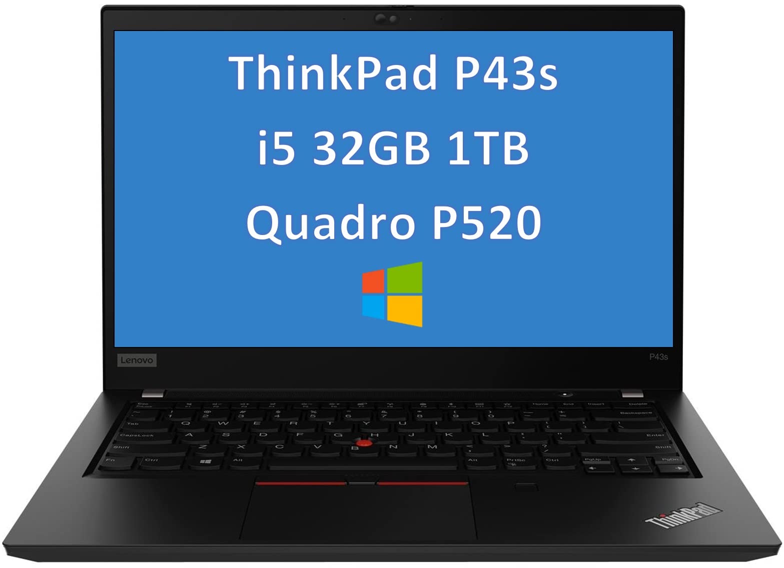 Latest Lenovo ThinkPad P43s 14" FHD (1920x1080) Mobile Workstation Laptop (Intel Quad Core i5-8365U,32GB DDR4 RAM,1TB PCle SSD, Quadro P520 2GB...