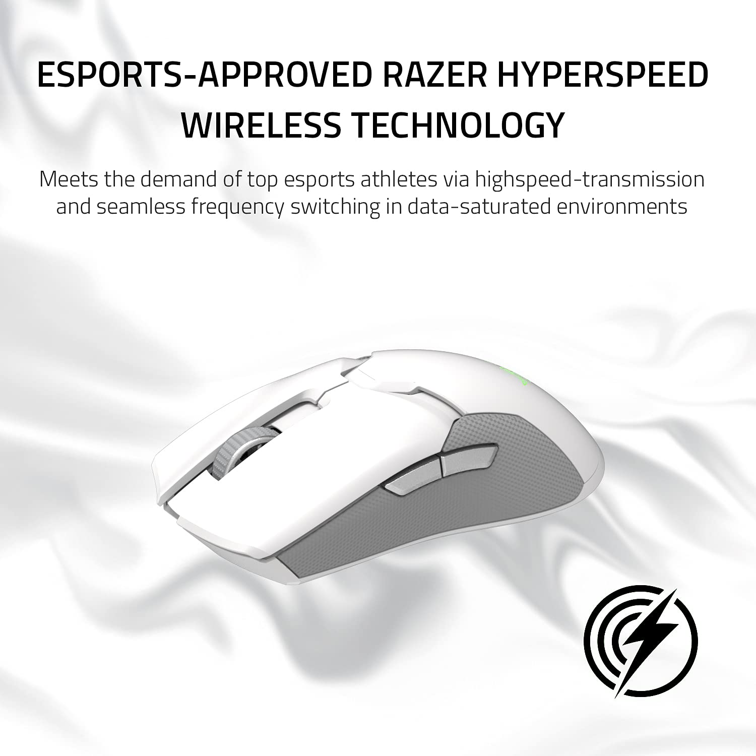 Razer Viper Ultimate Lightweight Wireless Gaming Mouse & RGB Charging Dock: Hyperspeed Wireless Technology - 20K DPI Optical Sensor - 74g Lightweight - 70 Hr Battery - Mercury White