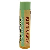 Burt's Bees Cucumber Mint Moisturizing Lip Balm for Women, Orange, 0.15 Oz