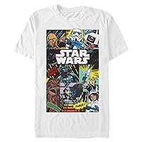 STAR WARS Big & Tall Comic Collage Men's Tops Short Sleeve Tee Shirt