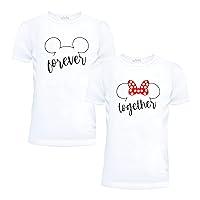 Matching Shirts for Couples His Her Couples Love Shirt Men's Women MM T-Shirts Set Valentine's Day Outfits.