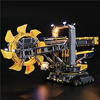 LED Light Kit Compatible with Lego Bucket Wheel Excavator - Lighting Set for Technic 42055 Building Model (Model Set Not Included)
