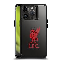 Head Case Designs Officially Licensed Liverpool Football Club Red Logo Various Designs Black Shockproof Dual Protection Case Compatible with Apple iPhone 15 Pro