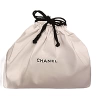Chanel Pouch, Novelty Drawstring Pouch, Cosmetic Pouch, Bag-in-Bag, Small Items, White, Large, White, Birthday, Gift, Petite Gift