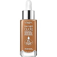 True Match Nude Hyaluronic Tinted Serum Foundation with 1% Hyaluronic acid, Cool Deep 7.5-8.5, 1 fl. oz.